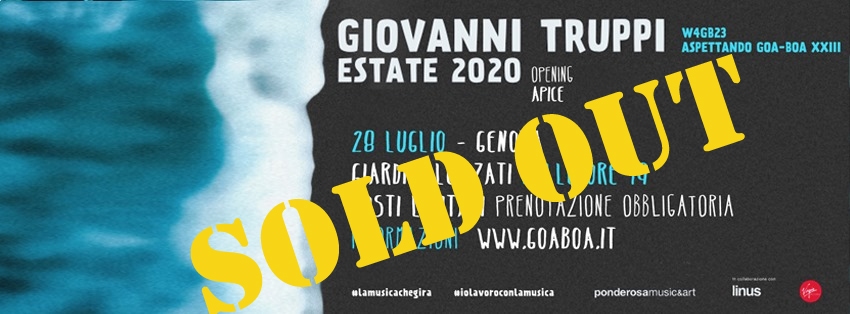 Giovanni Truppi - Aspettando Goa-Boa XXIII // Sold out